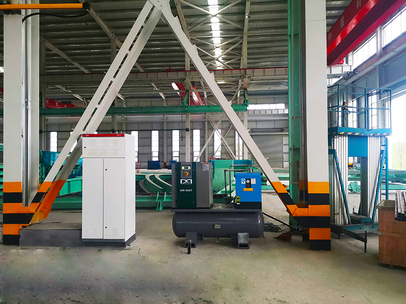 山东某建材公司采购德蒙一体式螺杆式DM-5SAT案例